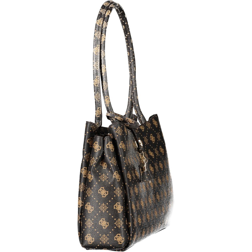 Guess Jeans Braune Handtasche aus Polyethylen