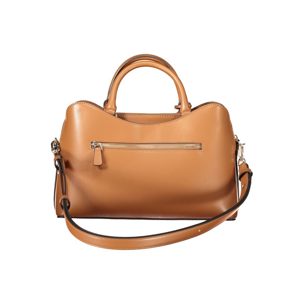 Guess Jeans Braune Handtasche aus Polyethylen