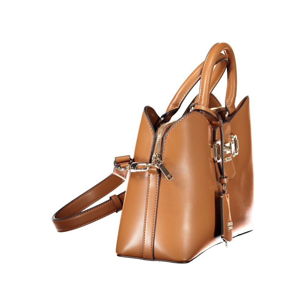 Guess Jeans Braune Handtasche aus Polyethylen