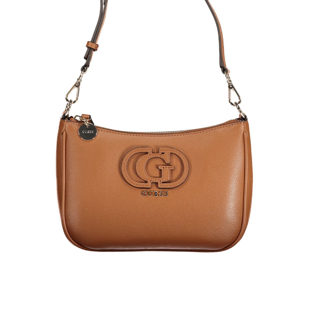 Guess Jeans Braune Handtasche aus Polyethylen