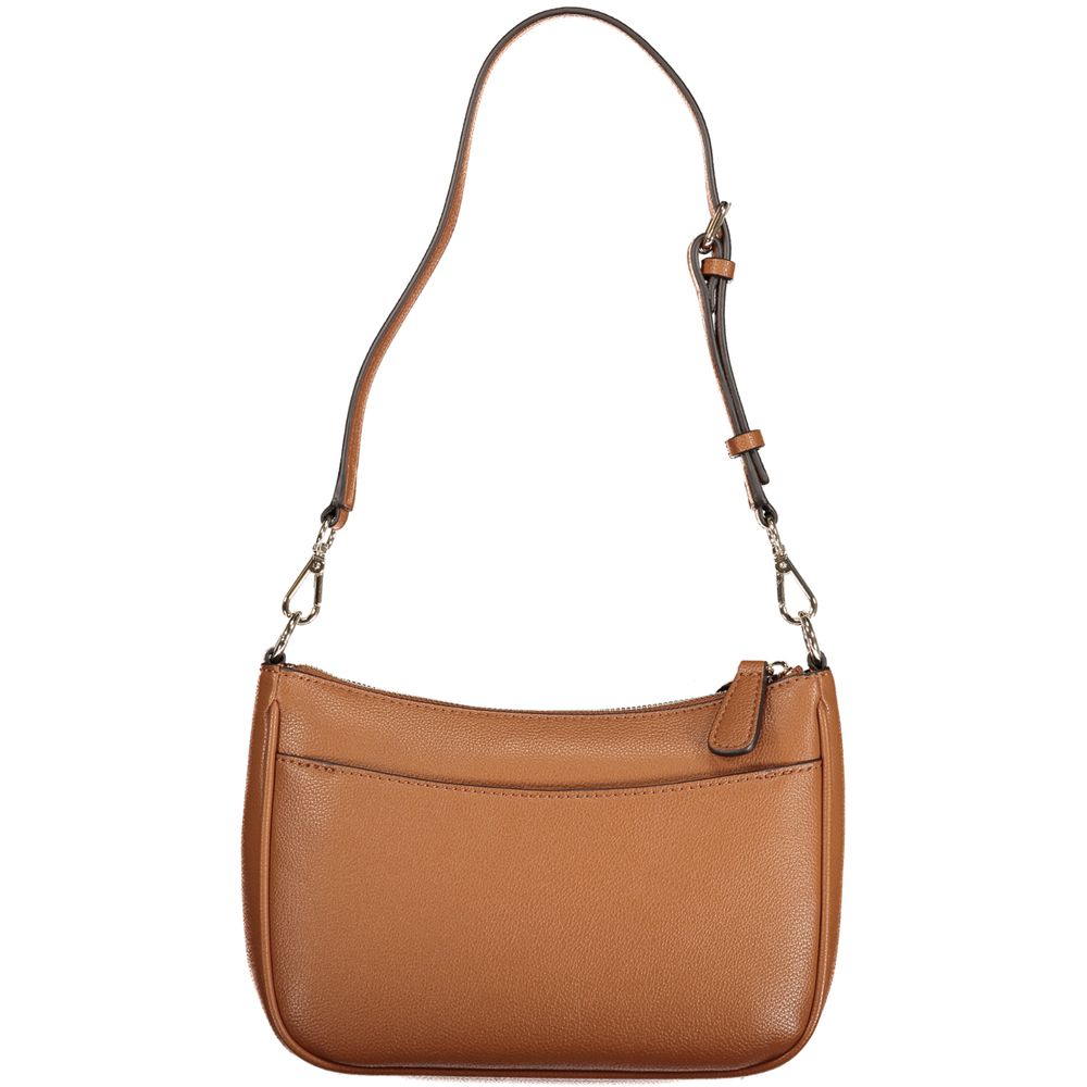 Guess Jeans Braune Handtasche aus Polyethylen