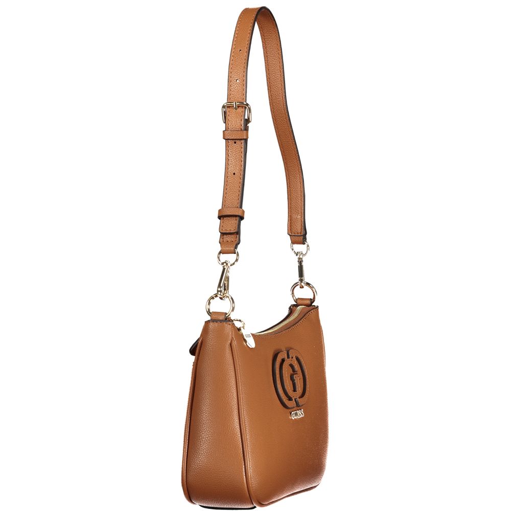 Guess Jeans Braune Handtasche aus Polyethylen