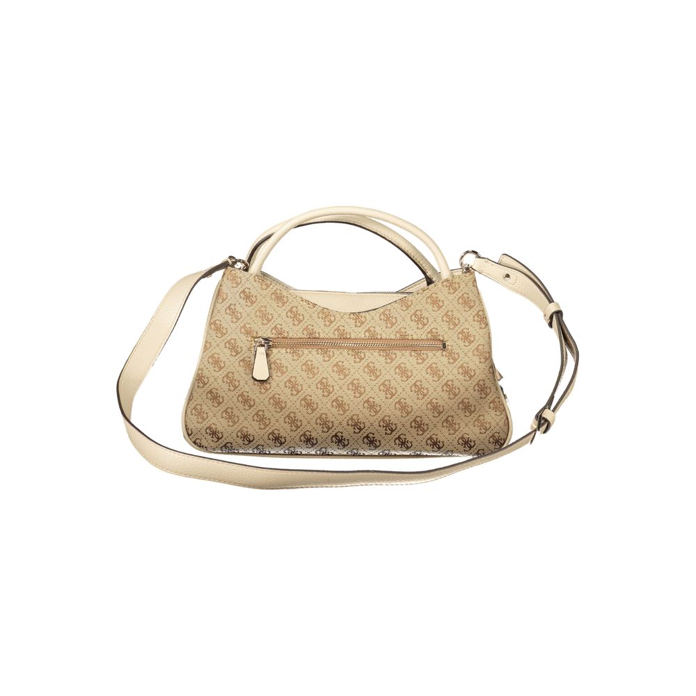 Guess Jeans Damenhandtasche aus beigem Polyurethan