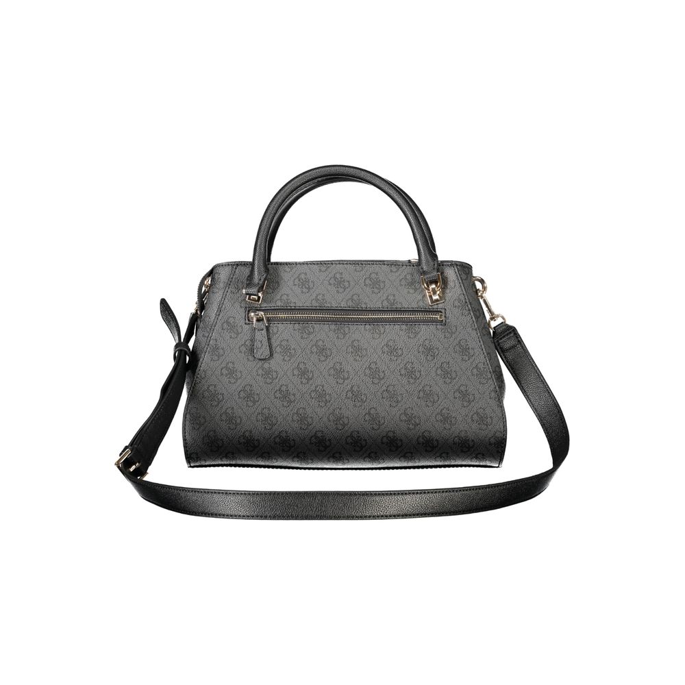 Guess Jeans Schwarze Damen-Handtasche aus Polyurethan