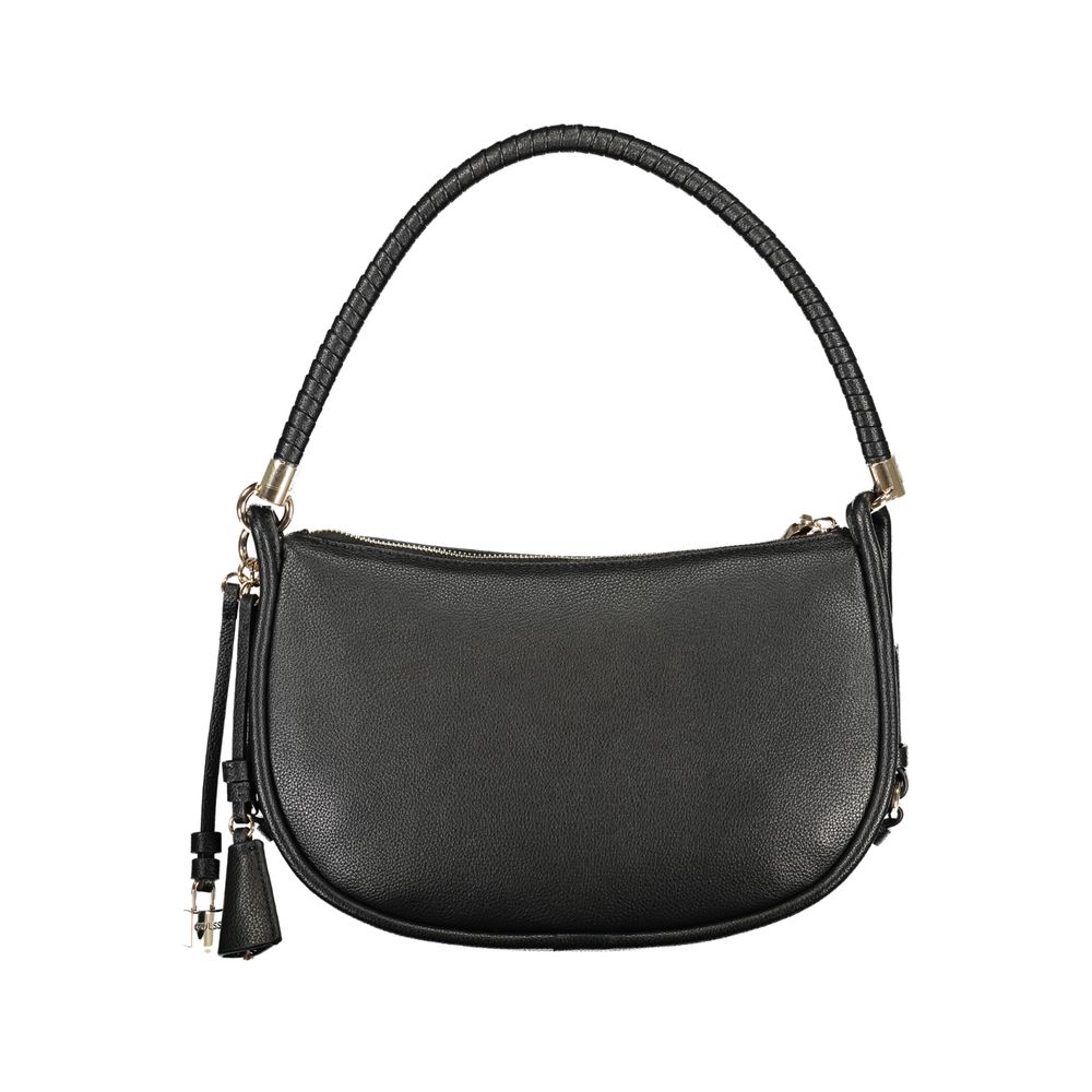 Guess Jeans Schwarze Damen-Handtasche aus Polyurethan