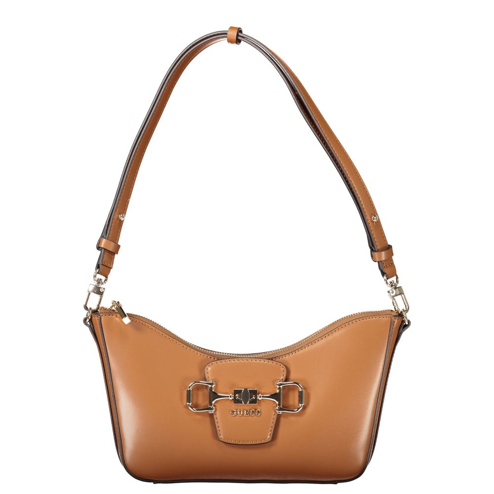 Guess Jeans Braune Handtasche aus Polyethylen