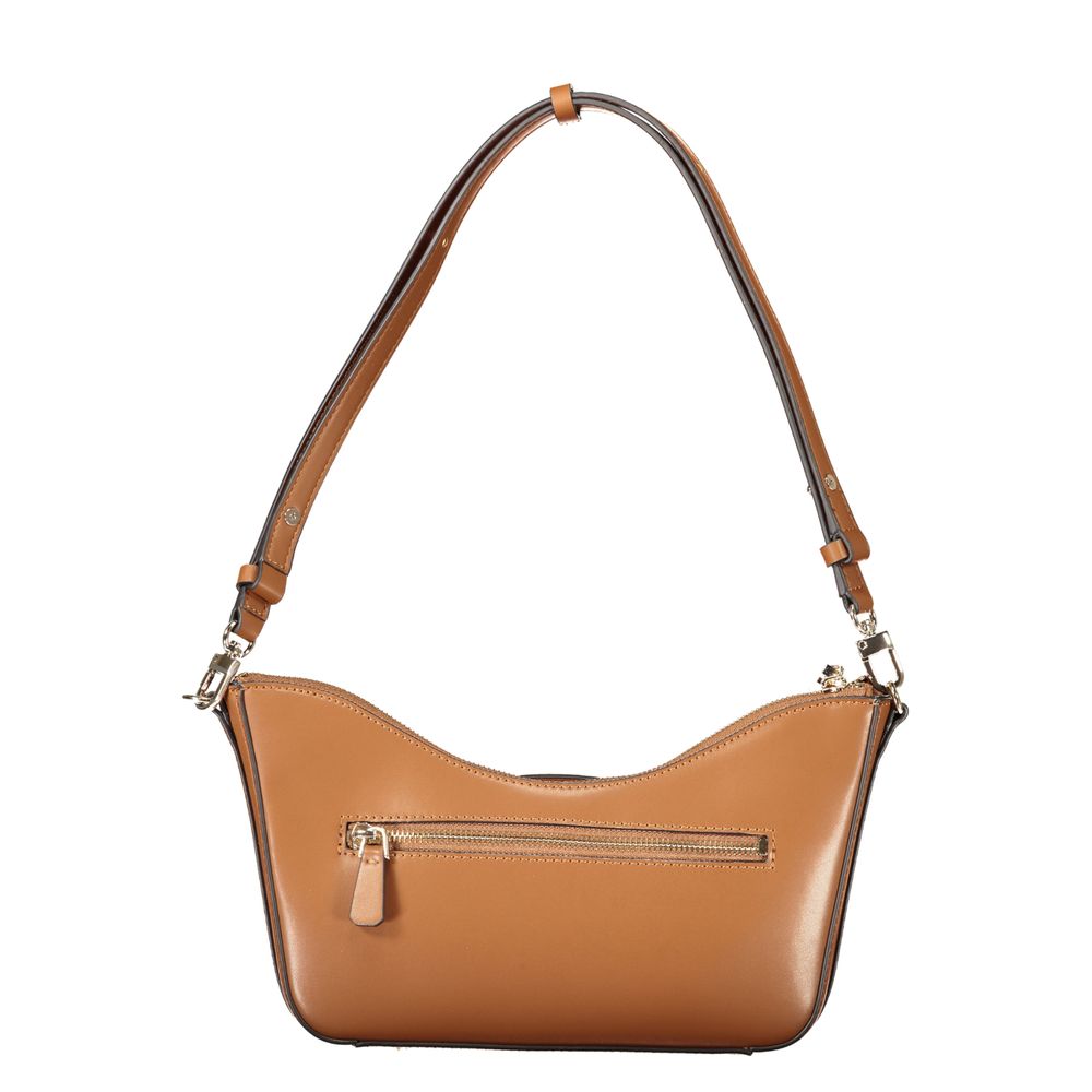 Guess Jeans Braune Handtasche aus Polyethylen