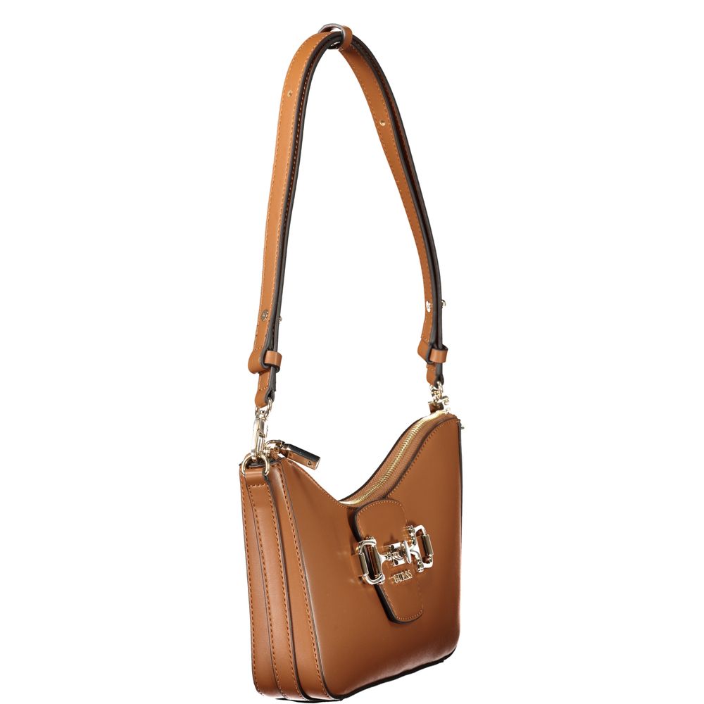 Guess Jeans Braune Handtasche aus Polyethylen