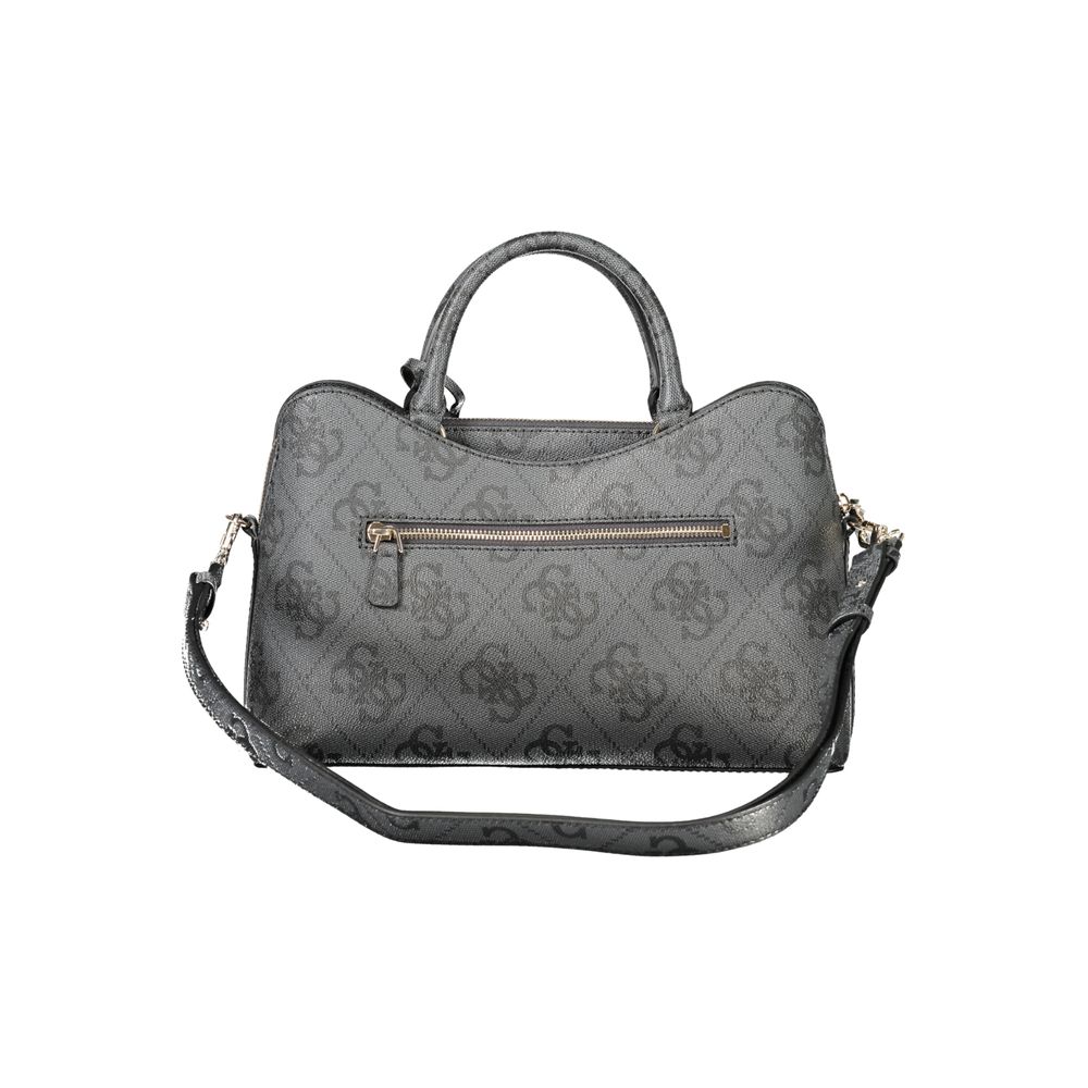 Guess Jeans Schwarze Damen-Handtasche aus Polyurethan