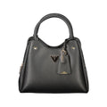 Guess Jeans Schwarze Damen-Handtasche aus Polyurethan