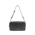 PINKO Schwarze Bos Taurus Kalbsleder Schultertasche