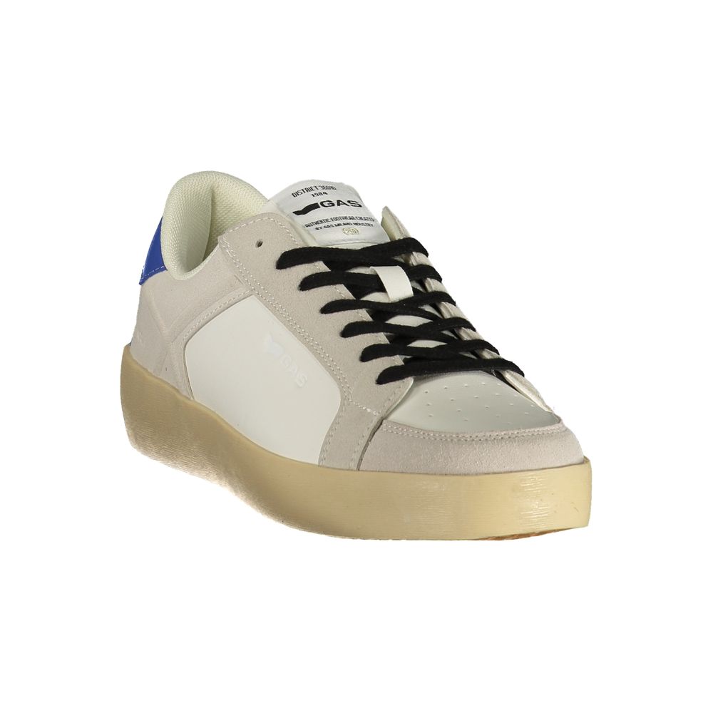 Gas Bianco Polyurethane Herren Sneaker