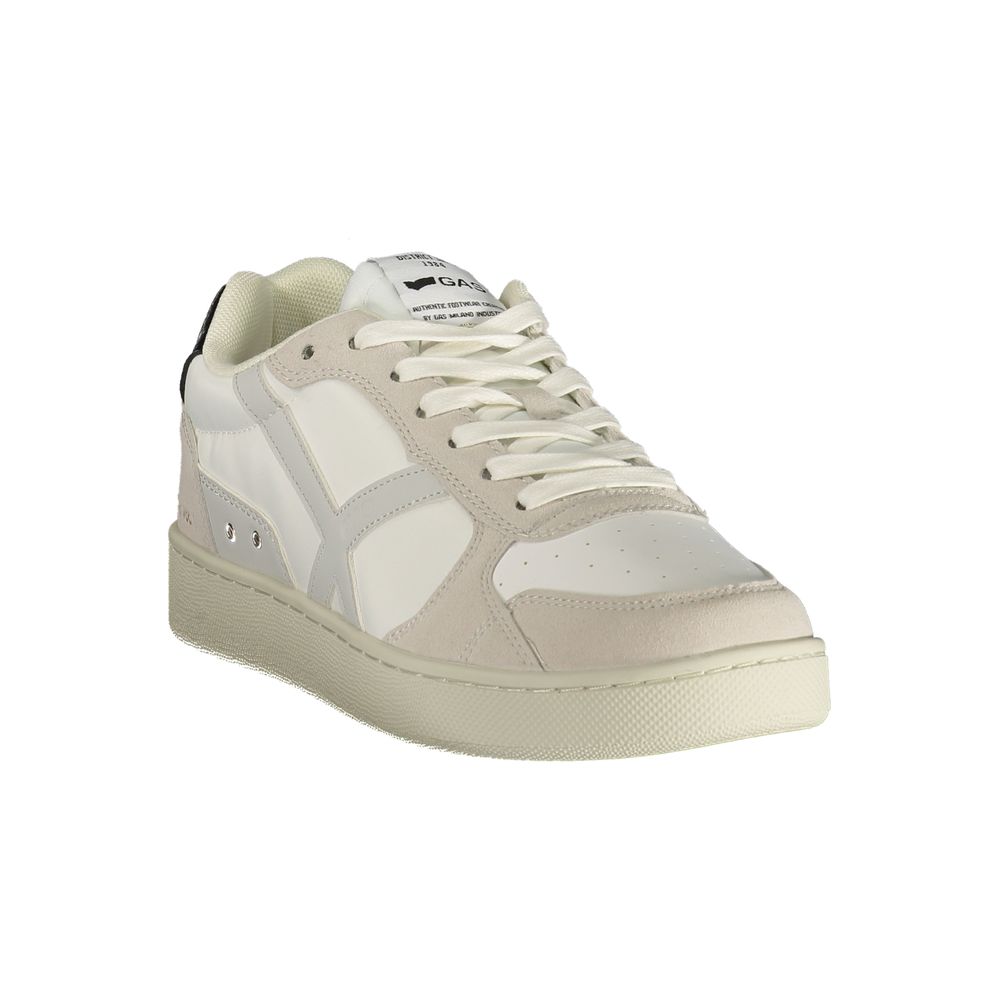 Gas Weiße Herren-Sneaker aus Polyurethan