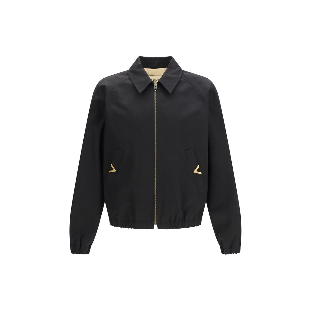 Valentino Schwarzer Bomber aus Baumwolle