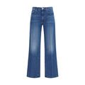 Mother Denim Blaue Baumwolljeans im Relaxed Fit