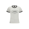 PINKO Weißes Baumwoll-T-Shirt