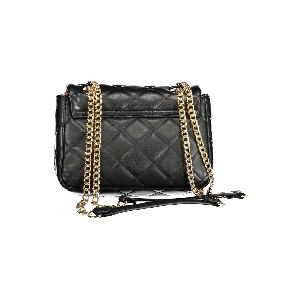 Mario Valentino Schwarze Schultertasche aus Polyurethan für Damen