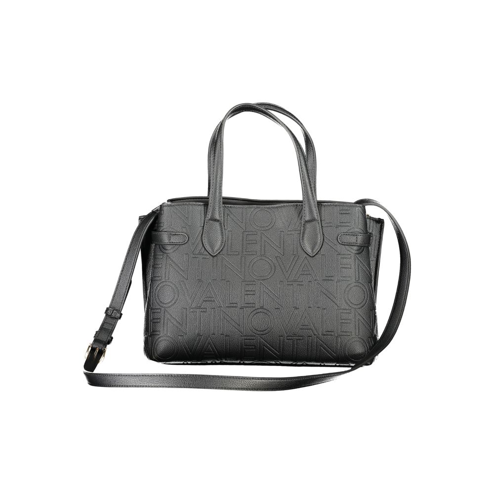 Mario Valentino Schwarze Damen-Handtasche aus Polyurethan