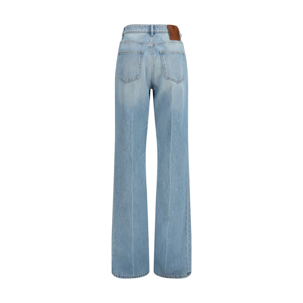 Valentino Blaue Baumwolljeans Denim