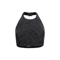 Max Mara Schwarzes Seidenhemd mit Muster