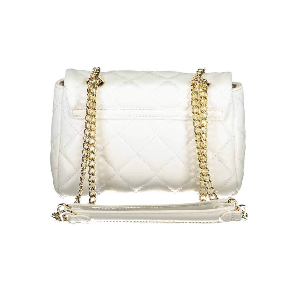 Mario Valentino Bianco Polyurethan Schultertasche für Damen