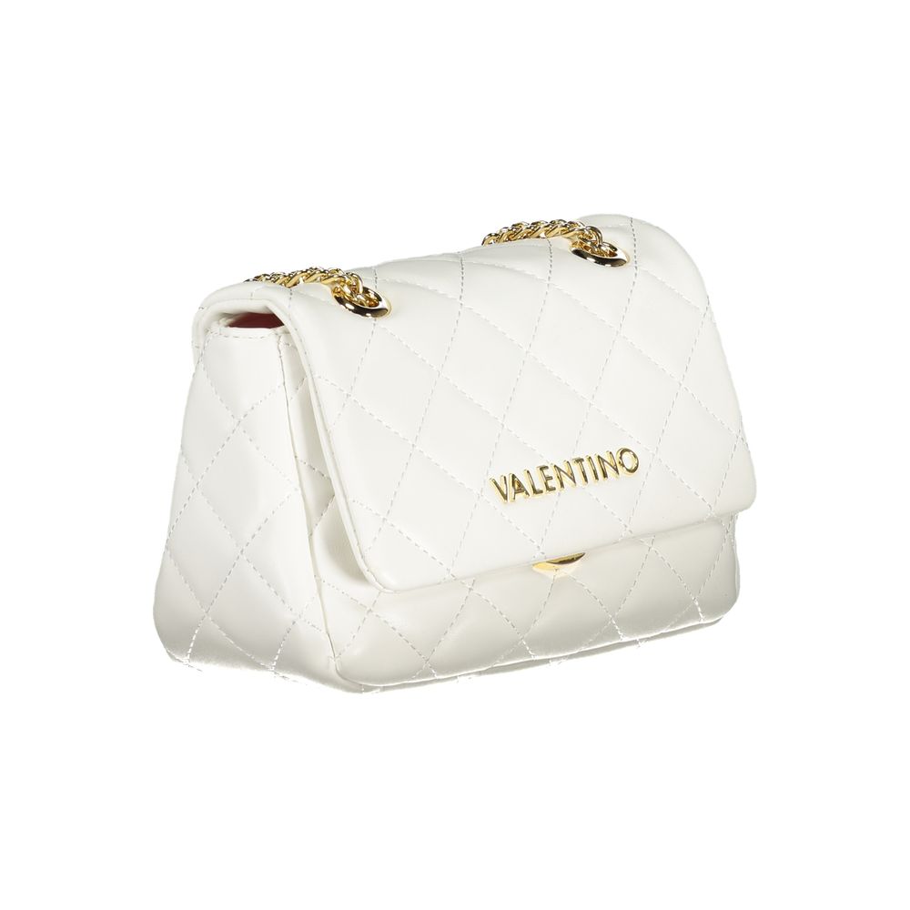 Mario Valentino Bianco Polyurethan Schultertasche für Damen