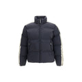 Palm Angels Schwarze Polyamid-Jacke in voller Länge