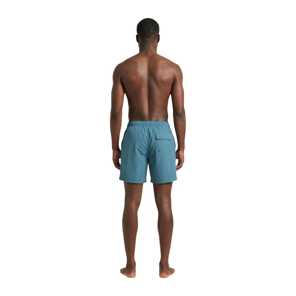 Lyle & Scott Blaue Badeshorts aus Polyamid