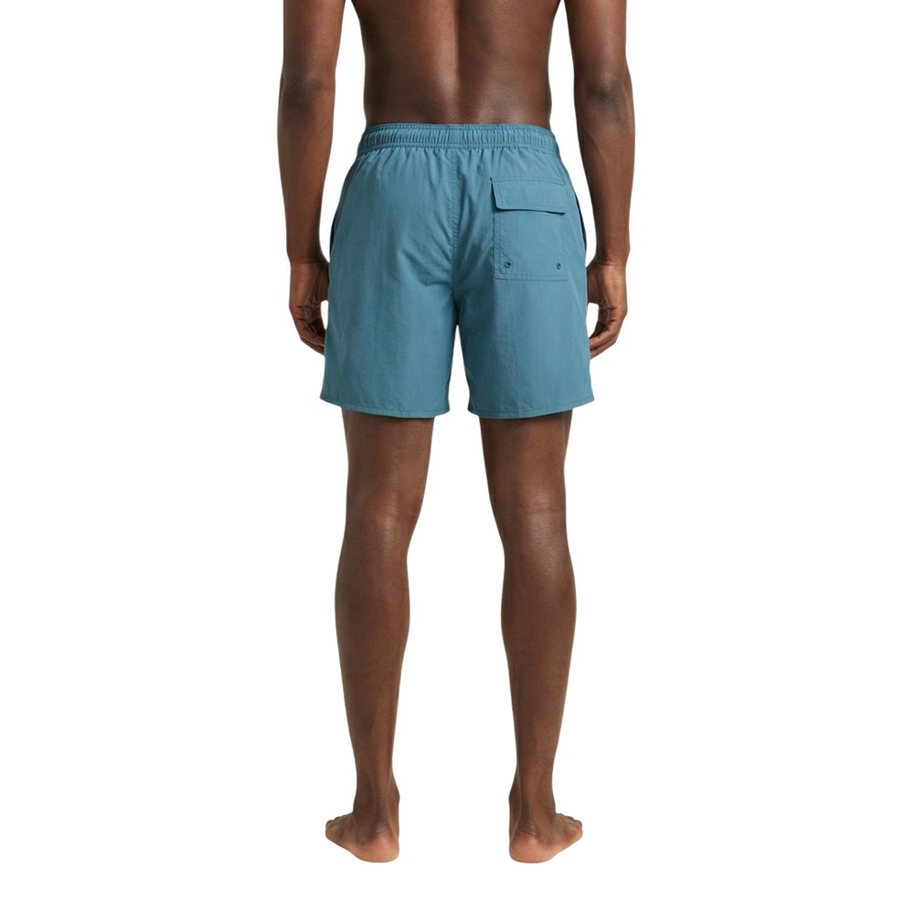 Lyle & Scott Blaue Badeshorts aus Polyamid