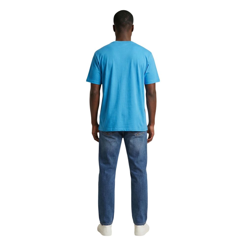 Lyle & Scott Blaues Baumwoll-Sportswear-T-Shirt