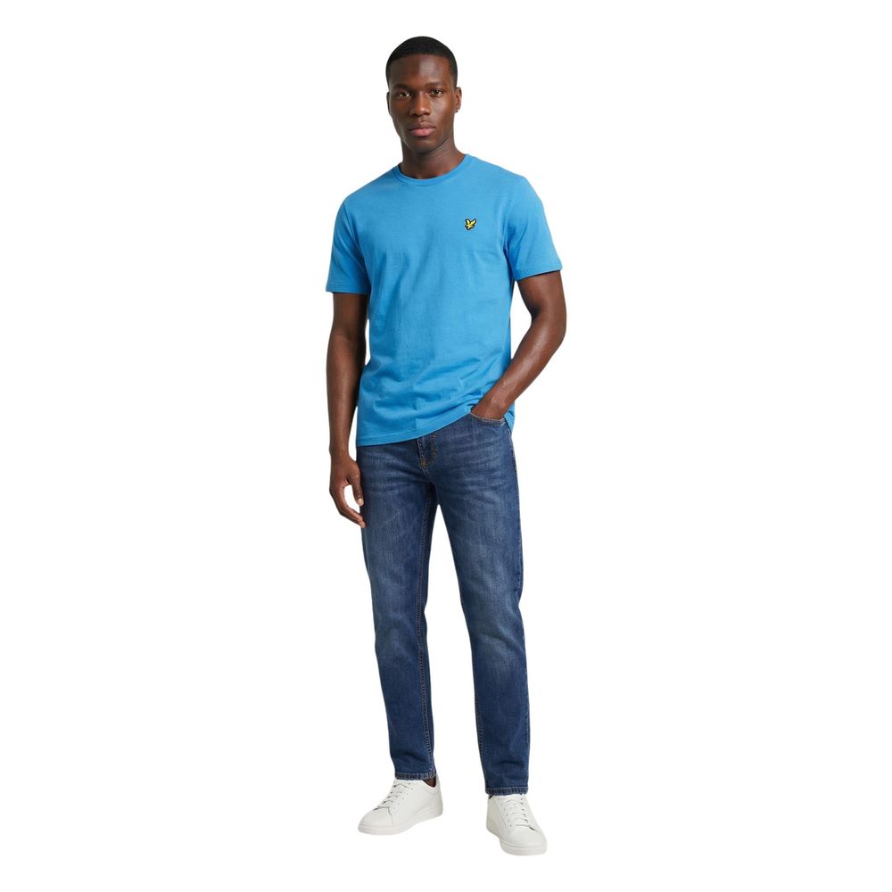 Lyle & Scott Blaues Baumwoll-Sportswear-T-Shirt