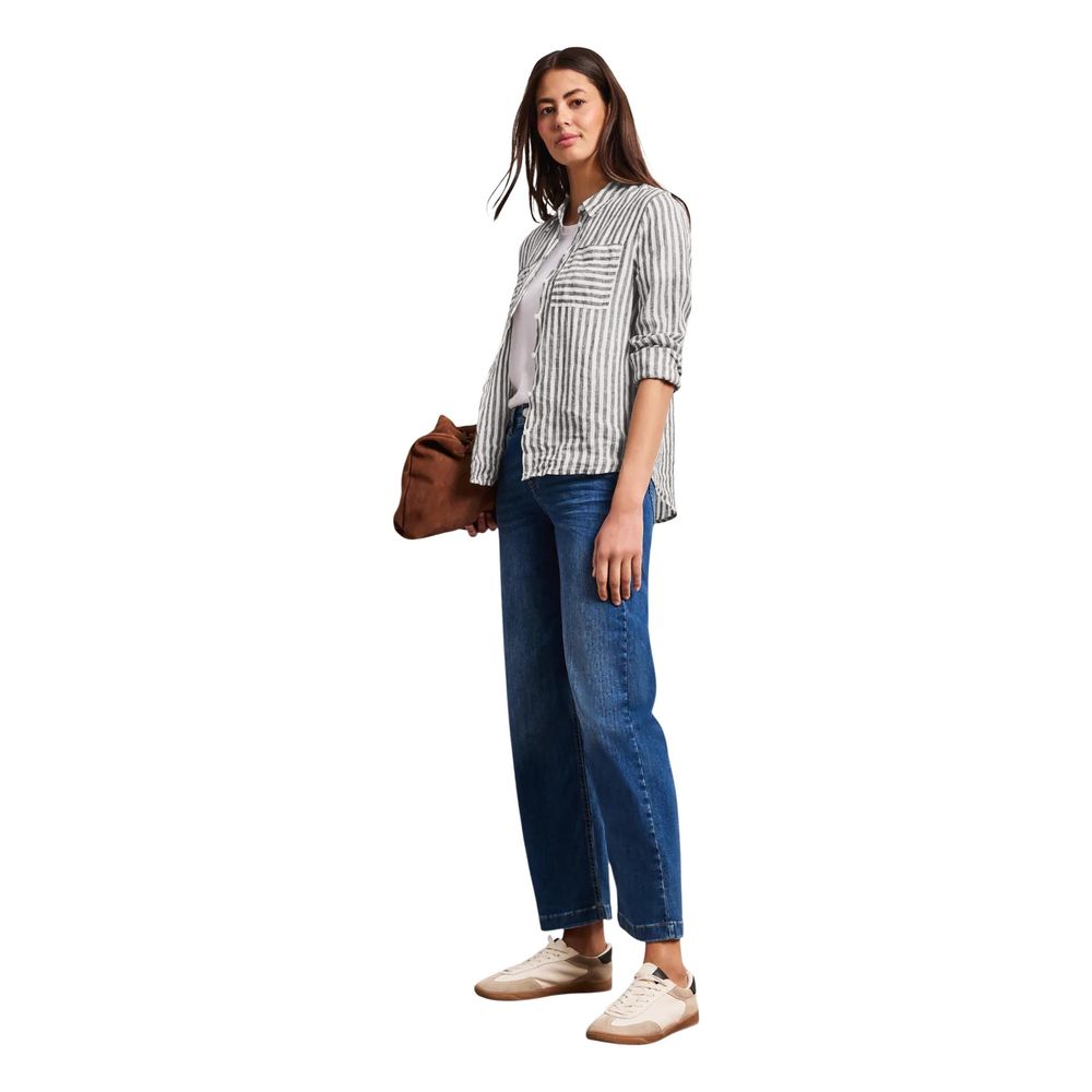 Street One Braune Leinenbluse