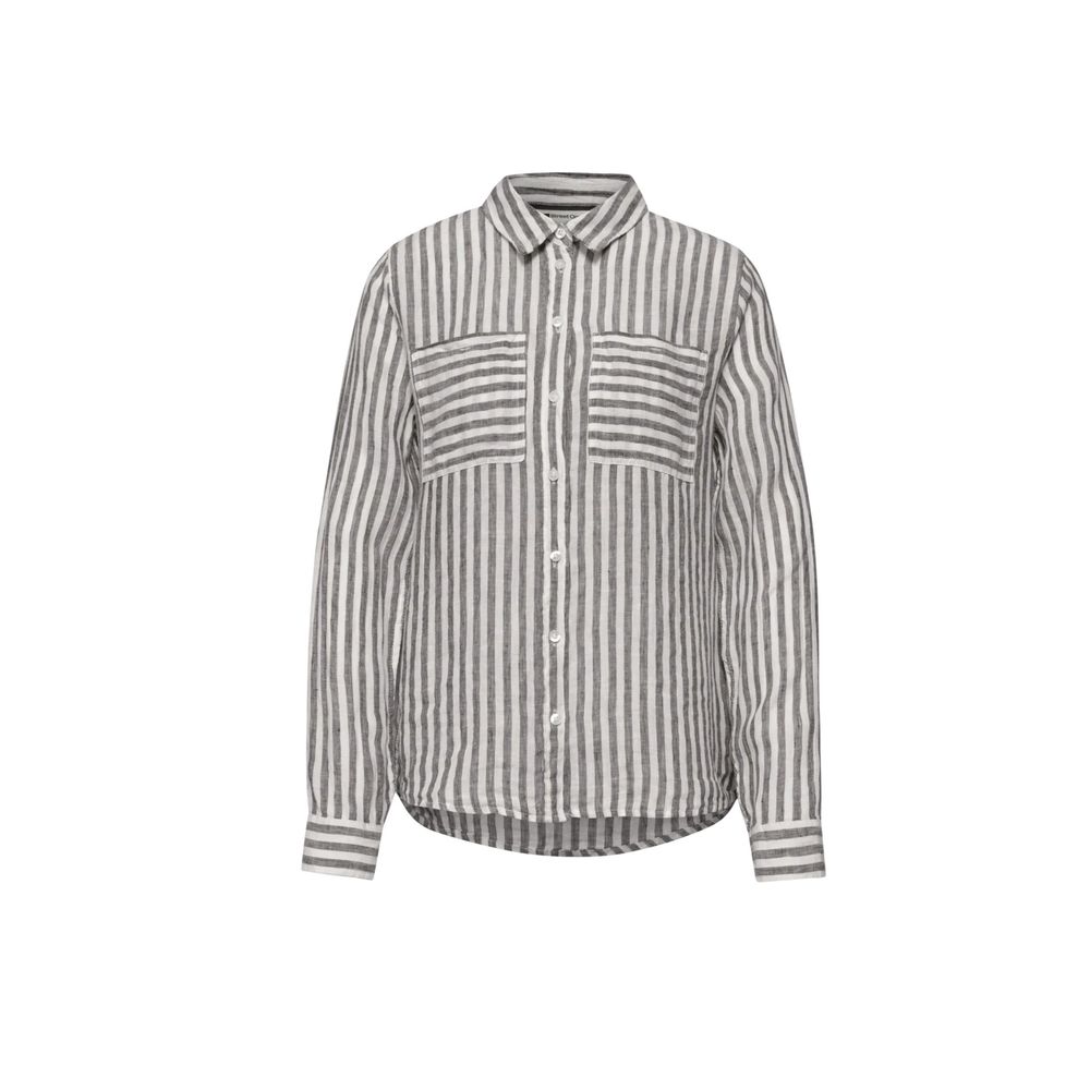 Street One Braune Leinenbluse