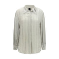 PINKO Graues Hemd mit Viskose-Muster