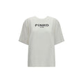PINKO Weißes Baumwoll-T-Shirt