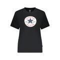 Converse Schwarzes Baumwoll-T-Shirt für Damen