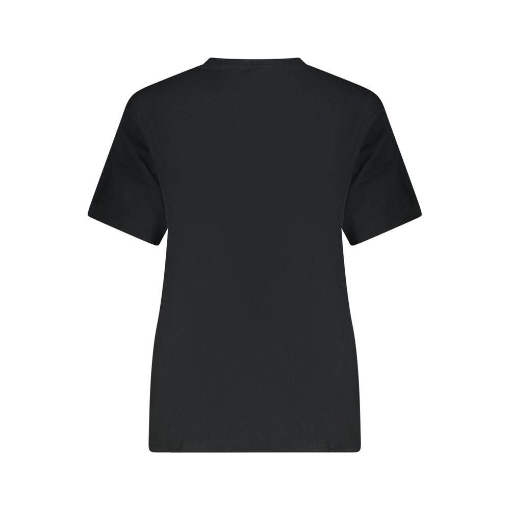 Converse Schwarzes Baumwoll-T-Shirt für Damen