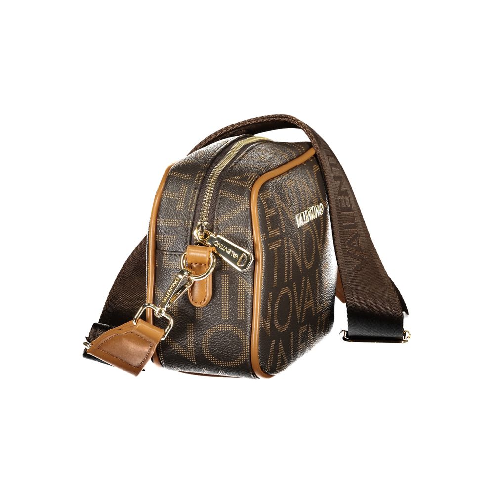 Mario Valentino Braune Damenhandtasche aus Polyurethan