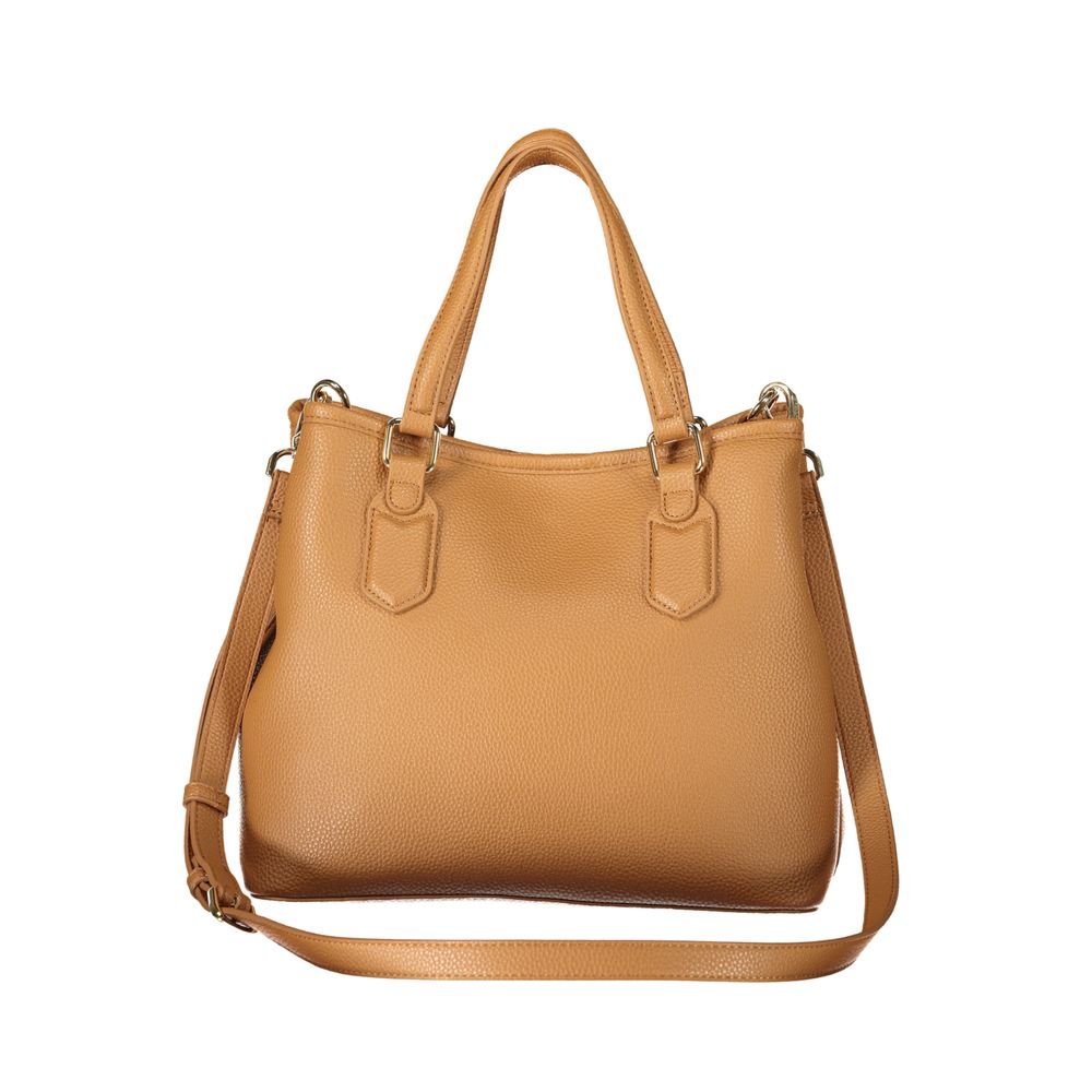 Mario Valentino Braune Damenhandtasche aus Polyurethan