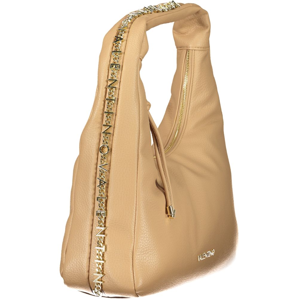 Mario Valentino Beige Polyurethane Damen Handtasche