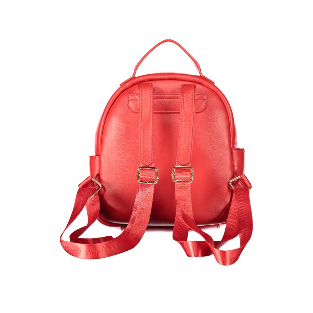 Mario Valentino Roter Rucksack aus Polyurethan für Damen