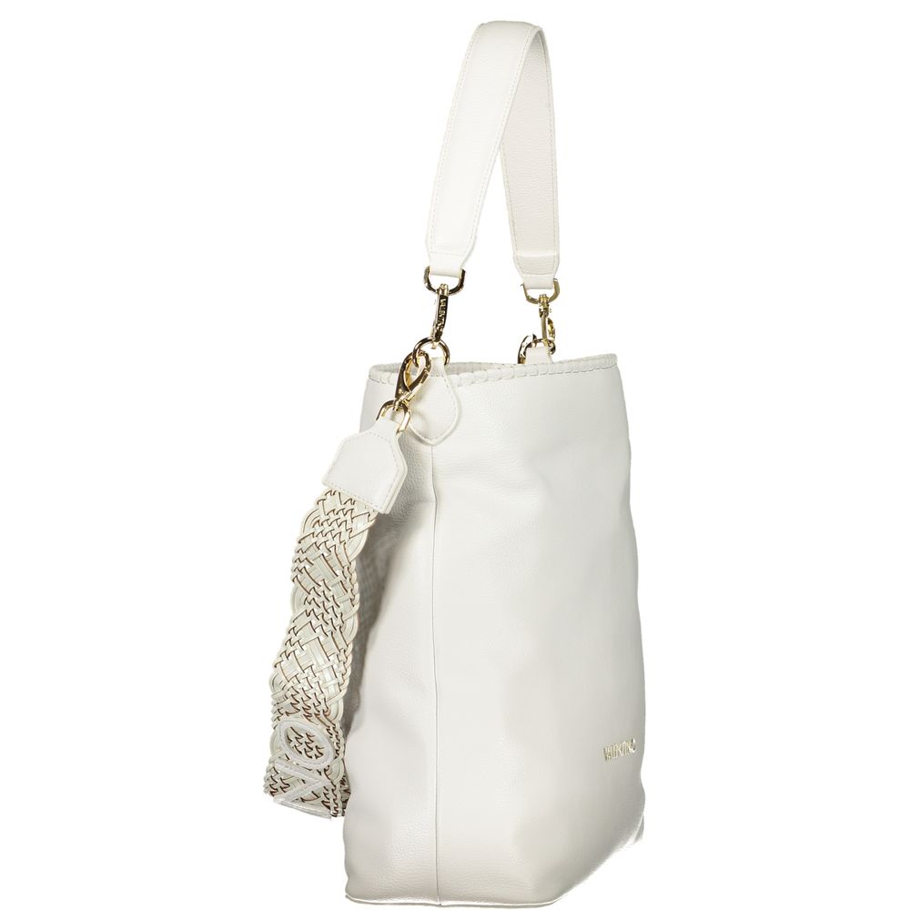 Mario Valentino Weiße Damen-Handtasche aus Polyurethan