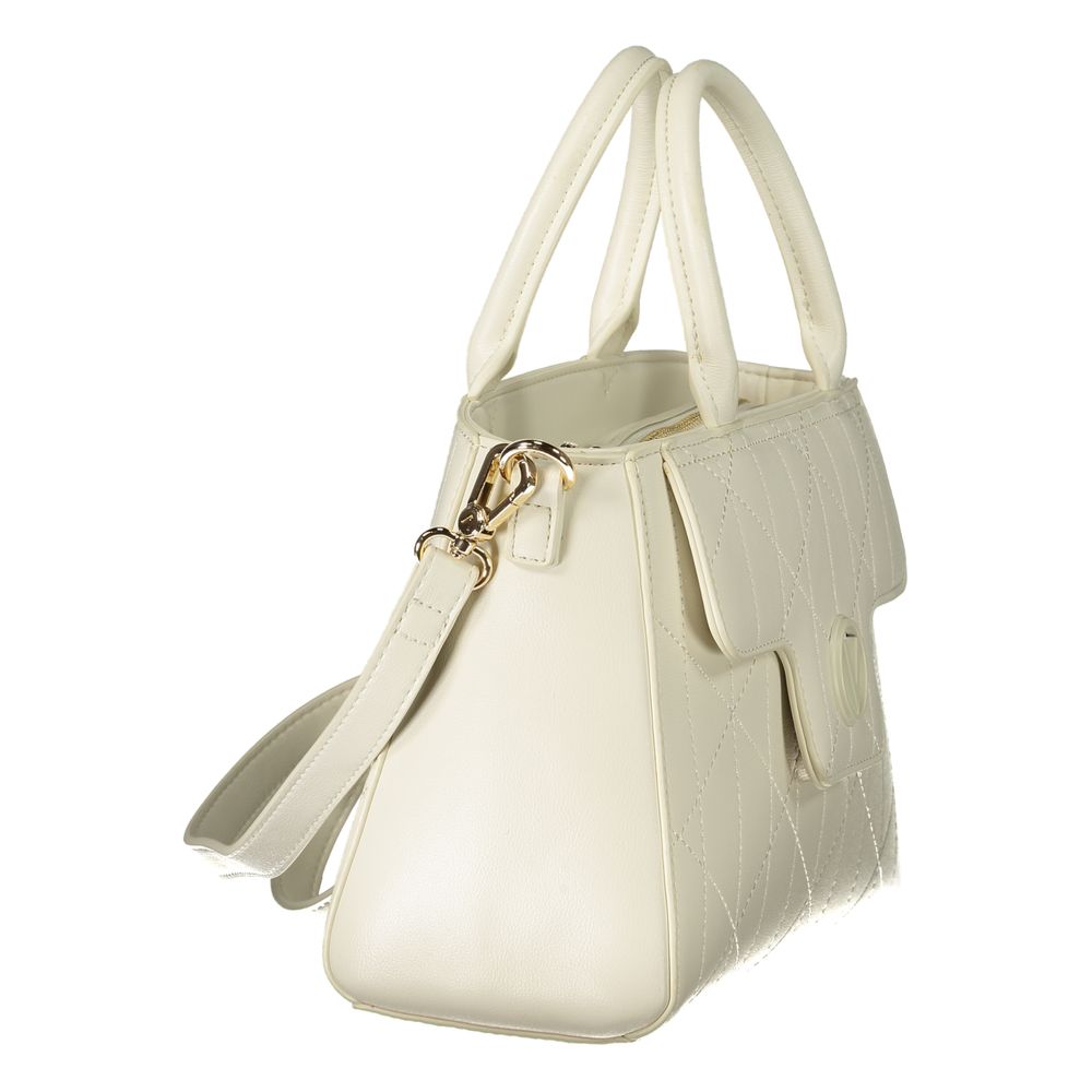 Mario Valentino Weiße Damen-Handtasche aus Polyurethan