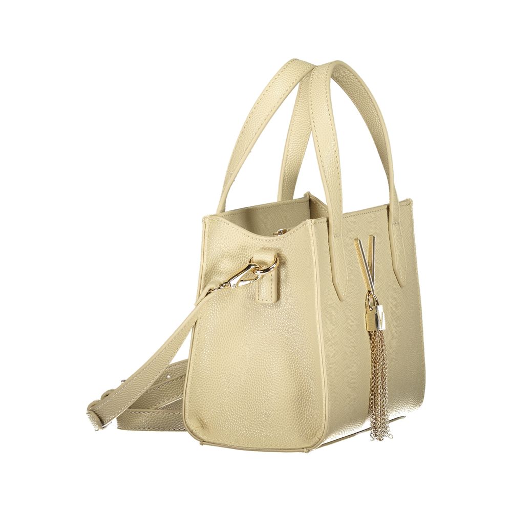 Mario Valentino Beige Polyurethane Damen Handtasche