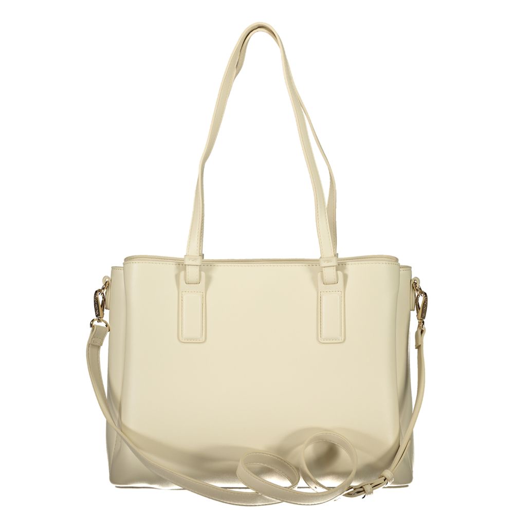 Mario Valentino Beige Polyurethane Damen Handtasche