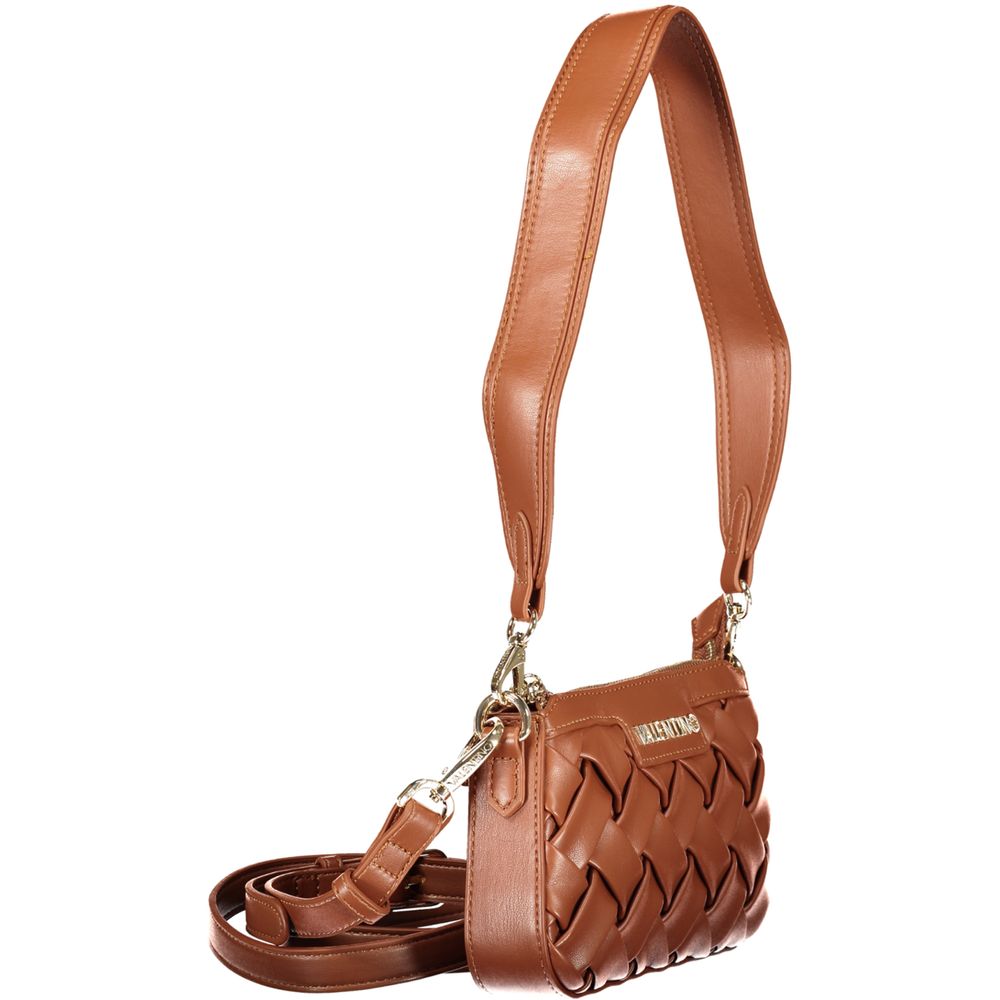 Mario Valentino Braune Damenhandtasche aus Polyurethan