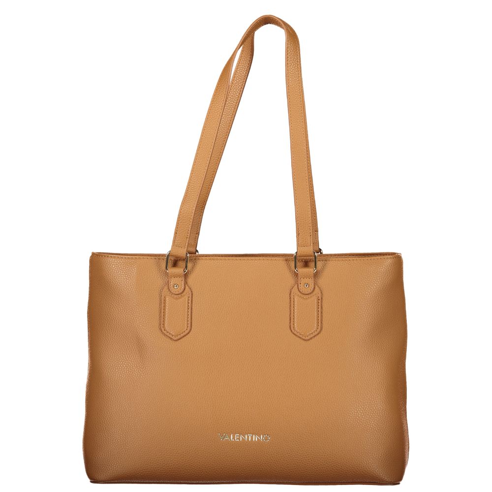 Mario Valentino Braune Damenhandtasche aus Polyurethan
