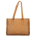 Mario Valentino Braune Damenhandtasche aus Polyurethan