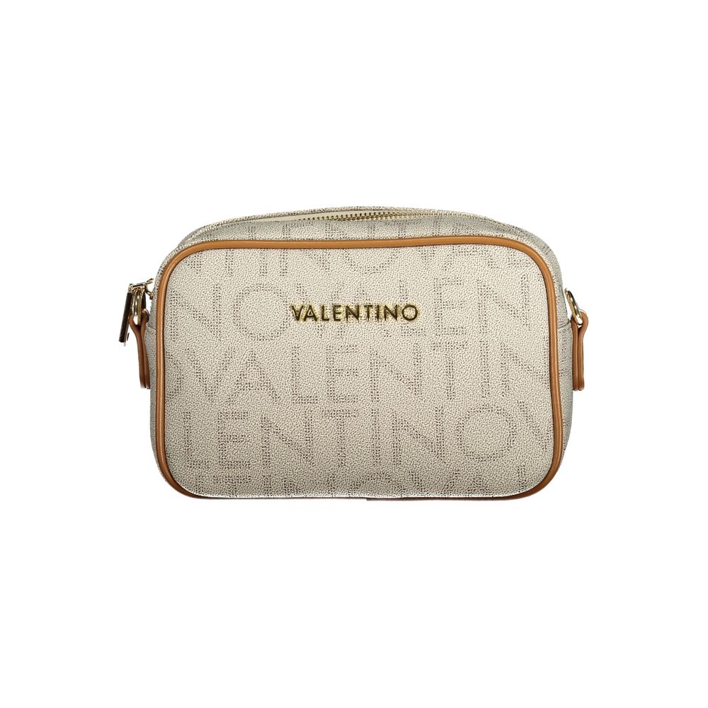 Mario Valentino Beige Polyurethan Damentasche mit verstellbarem, abnehmbarem Riemen
