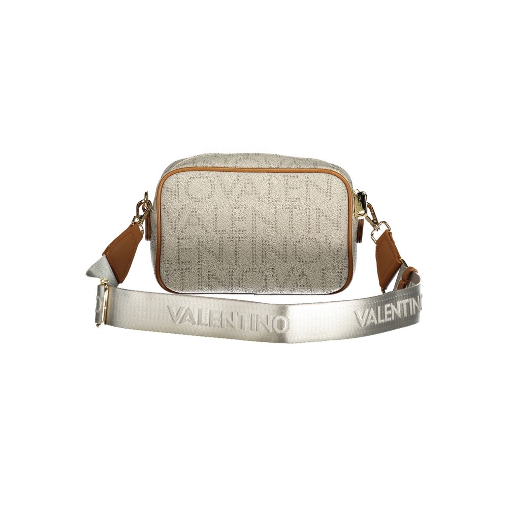 Mario Valentino Beige Polyurethan Damentasche mit verstellbarem, abnehmbarem Riemen